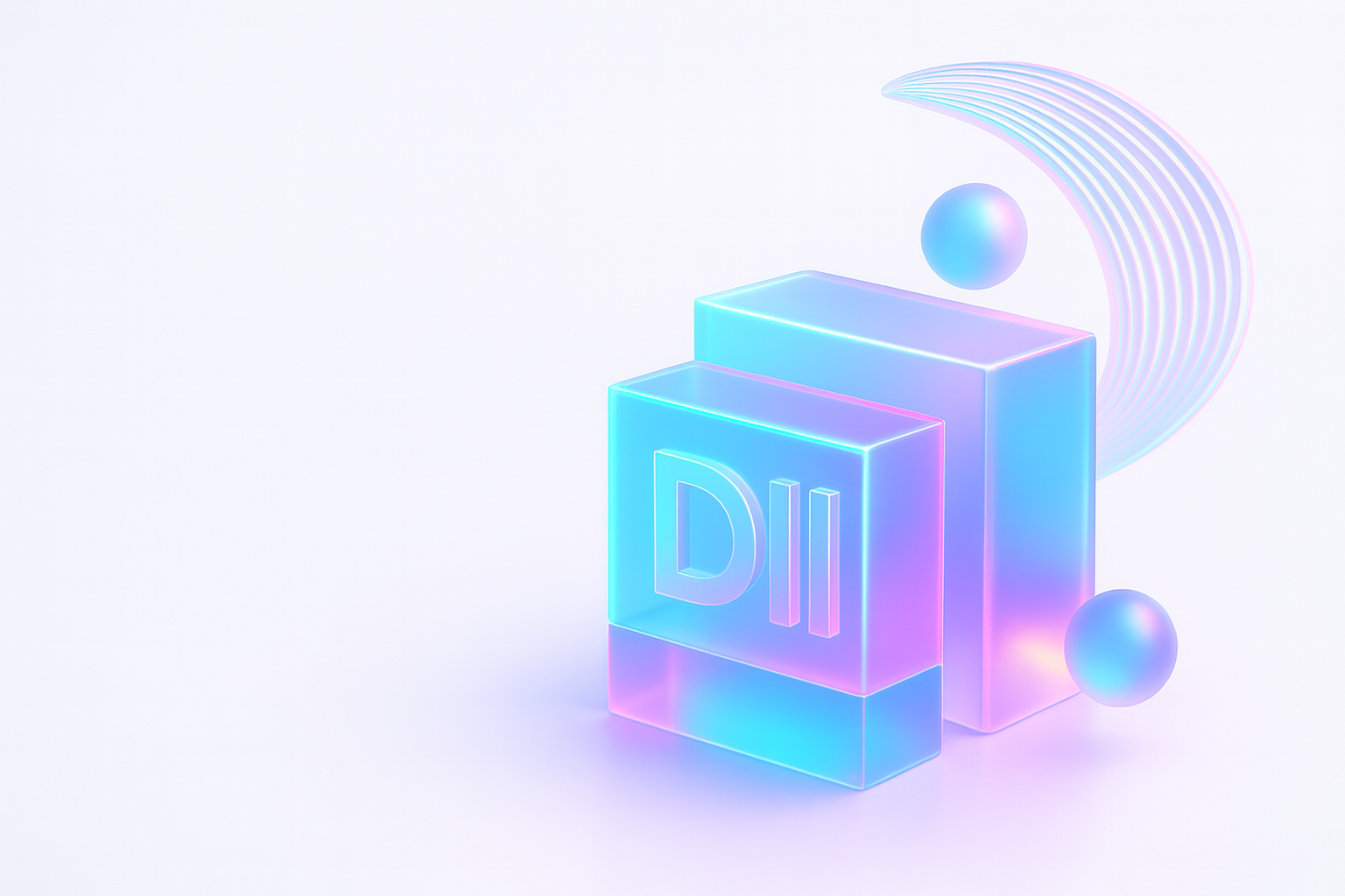DII – glass neon blocks